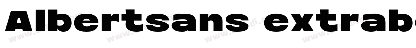 Albertsans extrabold字体转换